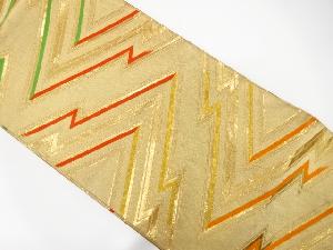 アンティーク　幾何学模様織出し袋帯（材料）